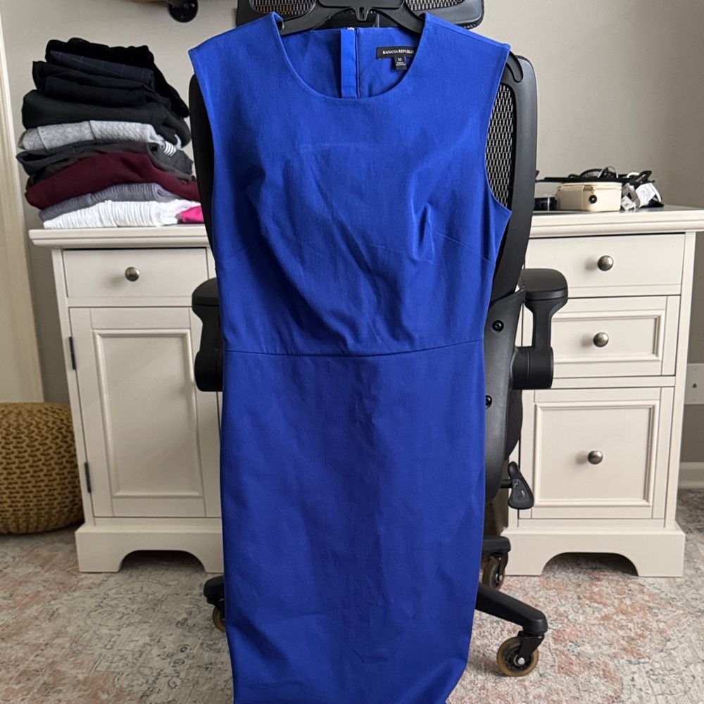 Banana Republic Royal Blue Midi Dress